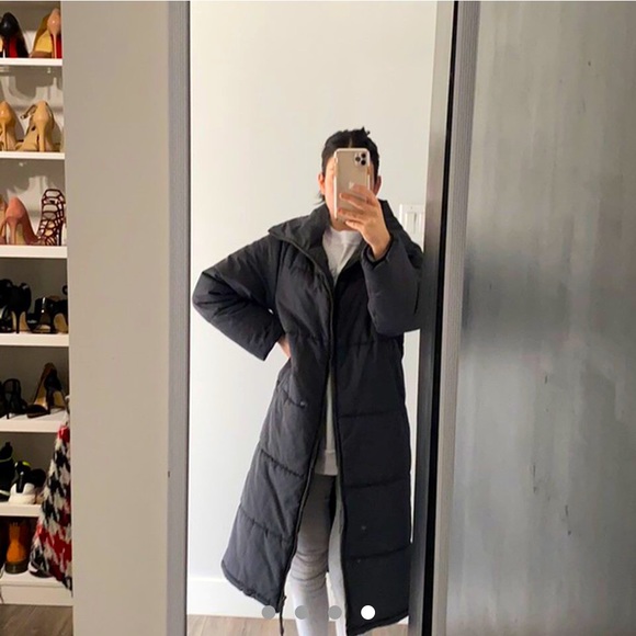 OAK + FORT Long Puffer Jacket - Picture 1 of 5